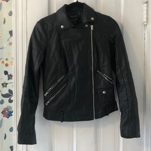 Zara faux leather jacket XS